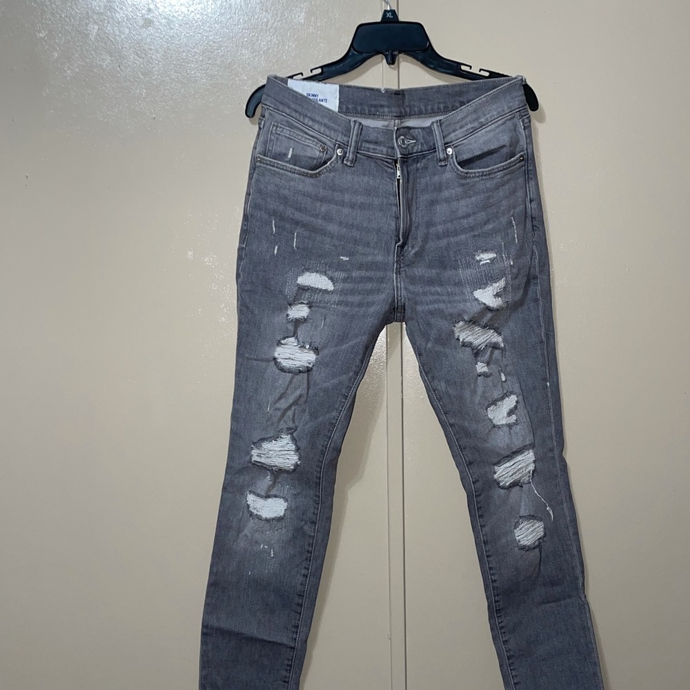 Gray jeans
